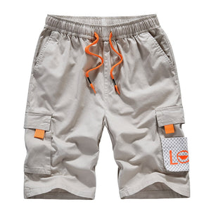 Shell shorts met zakken