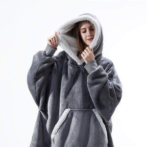 Hooded Sweatshirt-Blanket Oversized