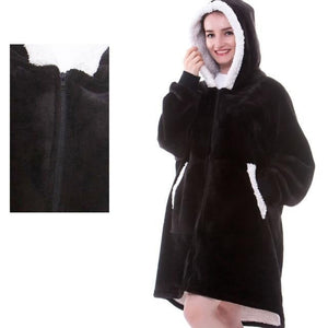 Hooded Sweatshirt-Blanket Oversized