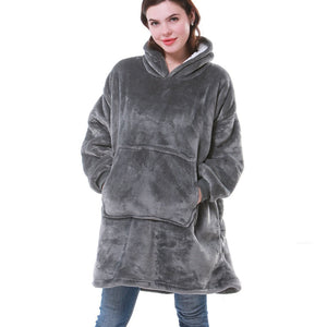 Hooded Sweatshirt-Blanket Oversized