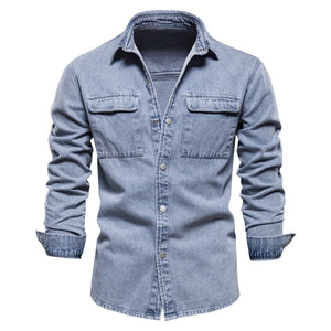 Aquence denim overhemd