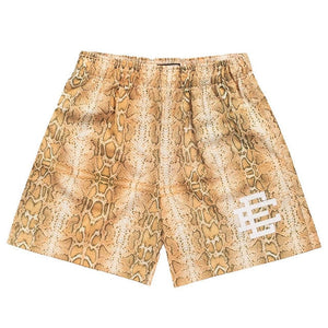 Slangenhuid patroon shorts Mooi