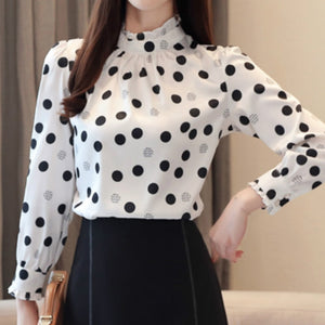 Tessa polka dot shirt