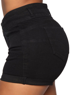 Complexe shorts met hoge taille