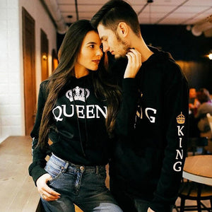 Het perfecte sweatshirt voor The King + His Queen koppel.