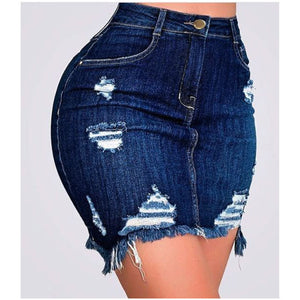 Denim rok plus maat Alesso